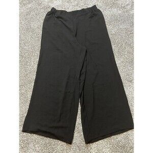 Shein Curve Flowy Black Women's Pants 3XL Elastic Waistband